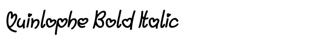 Quinlophe Bold Italic image